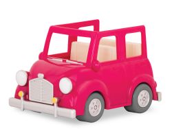 LI'L WOODZEEZ - VOITURE ROSE AVEC VALISE